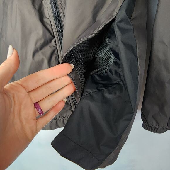 Columbia Kids Black / Gray Full Zip Windbreaker | Kids L (14/16) - Picture 6 of 11